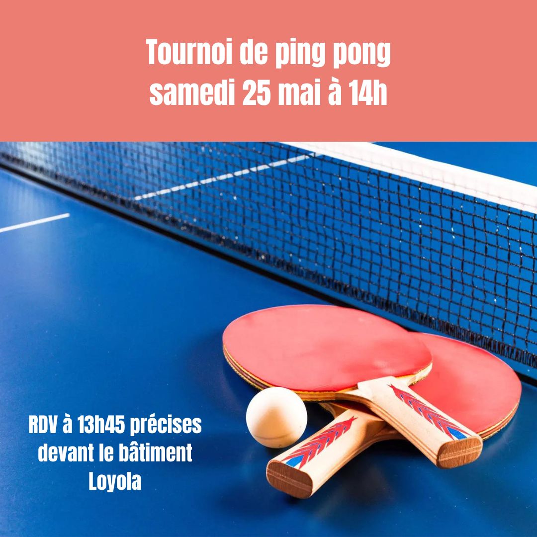 Tournoi de ping pong 