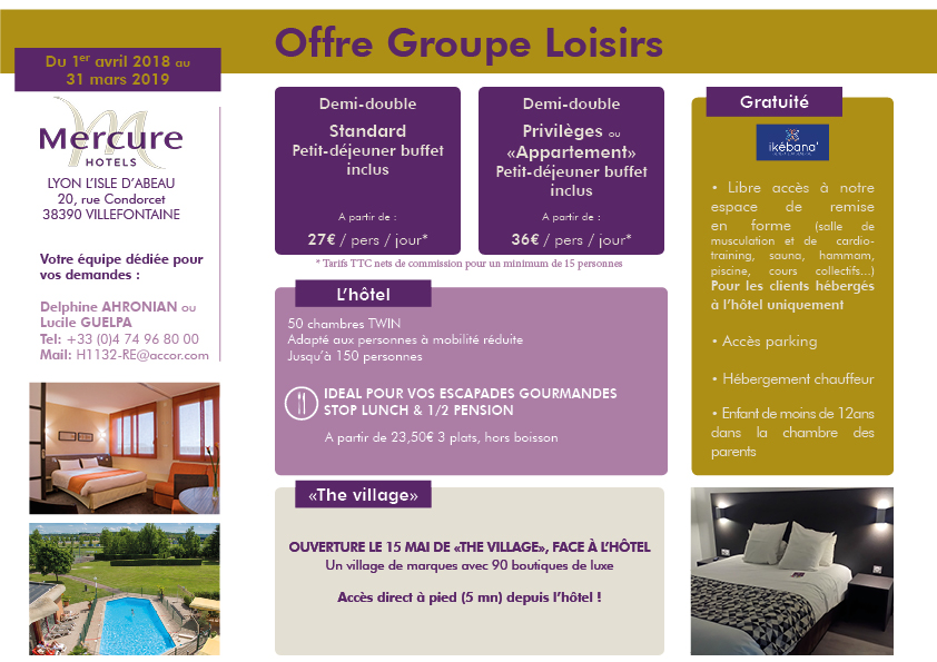 Offre Groupe Loisirs
